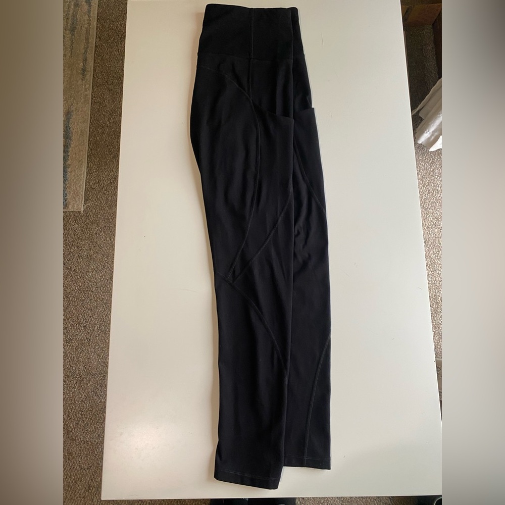 Black Leggings with Pockets and Hidden Pocket